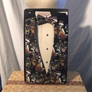 Vintage 1994 Looney Tunes Vest and Bow Tie set